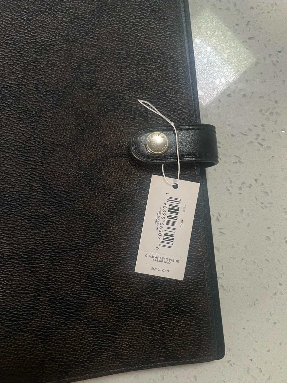 Coach leather planner